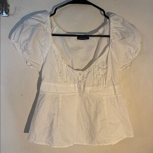 Brandy Melville white shirt blouse
